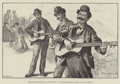 Neapolitan Musicians on the Drive up Vesuvius (Yachting Cruise in the Victoria) by William Douglas Almond
